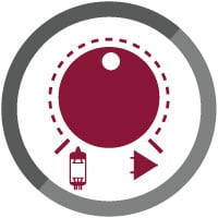 Blend knob to blend between tube and solid state mic preamps on 500DT dual topology mic preamp